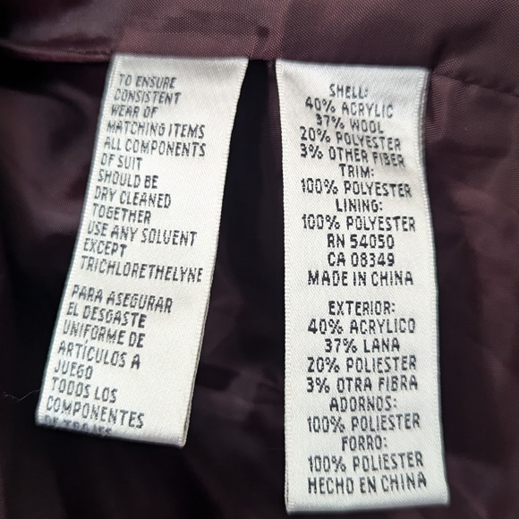 Jones NY Blush Tweed Jacket - Picture 7 of 7